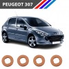 Peugeot 307 Diesel 4 Tırnak Enjektör Pulu 4 Adetli Set