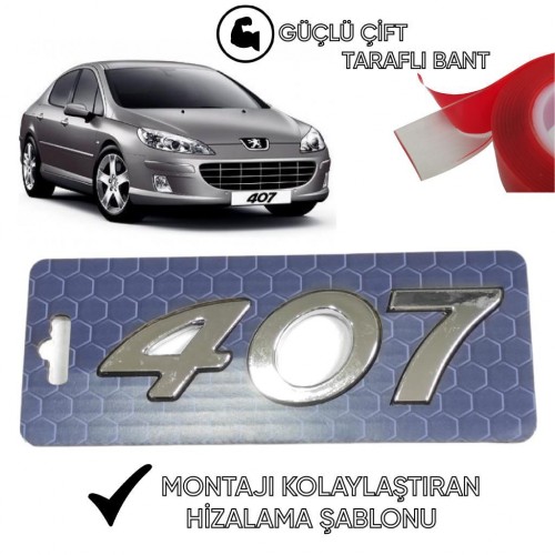Peugeot 407 Yazısı 8665CJ