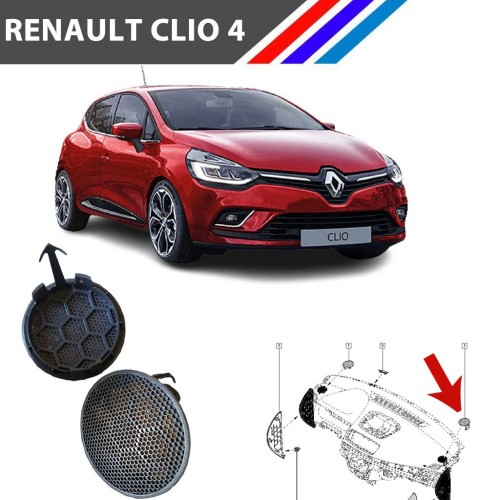Renault Clio 4 Torpido Üstü Hoparlör Kapağı 1 Adet 281C20011R