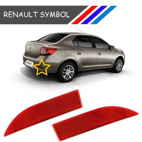 Renault Symbol 2 Arka Tampon Reflektörü 265659019R - 265600427R
