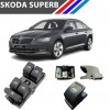 Skoda SuperB Cam Açma Düğme Tuş Butonu Siyah 1 Adet 2015+