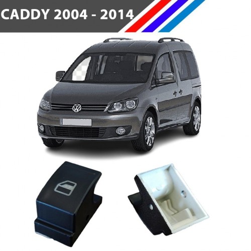 VW Caddy MK3 Cam Düğme Kapağı 2 Adetli Set 2004 - 2014
