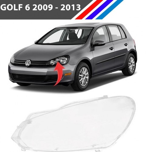 VW Golf 6 Ön Sol Far Camı Sürücü Tarafı 2009 - 2013