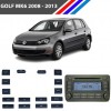 VW Golf MK6 Radyo CD Çalar Tuş Takımı 16 Parçalı 2008 - 2013