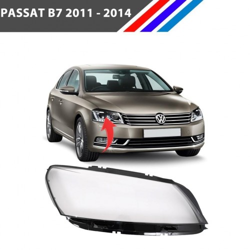 VW Passat B7 Ön Sağ Far Camı Yolcu Tarafı 2011 - 2014