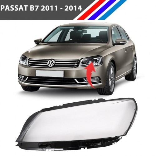 VW Passat B7 Ön Sol Far Camı Sürücü Tarafı 2011 - 2014