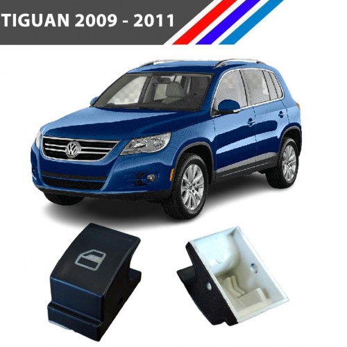 VW Tiguan Cam Düğme Kapağı 2 Adetli Set 2009 - 2011