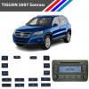VW Tiguan Radyo CD Çalar Tuş Takımı 16 Parçalı 2007 Sonrası