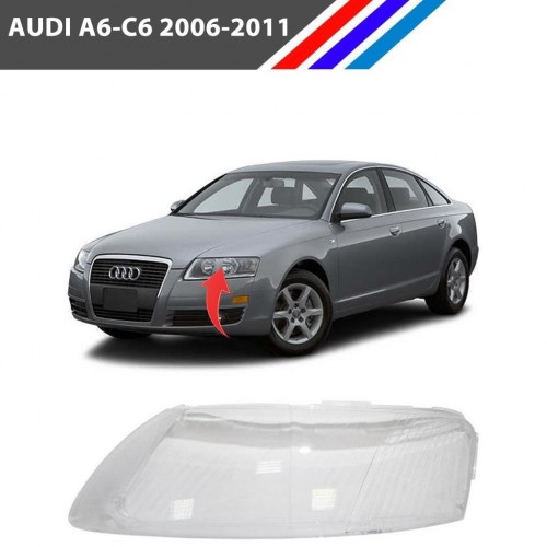 Audi A6 - C6 Ön Sol Far Camı 2006 - 2011
