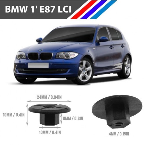 Bmw 1 E87 LCI Tampon Davlumbaz Klipsi 51711958025