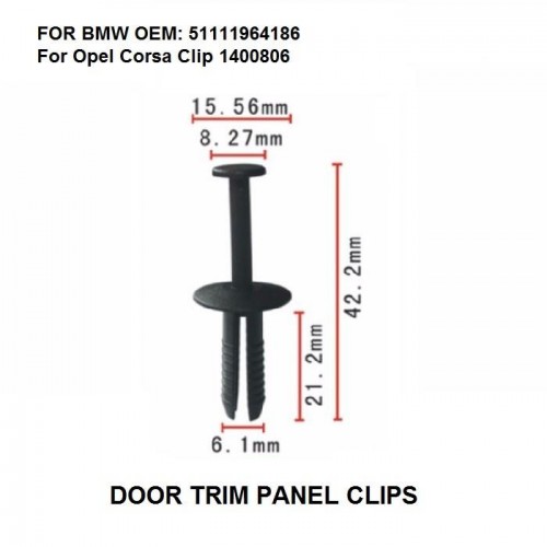 Bmw E46 3 Serisi Tampon Klipsi 51111964186