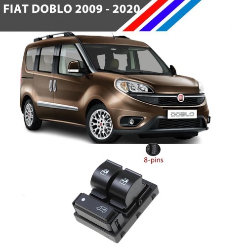 Doblo 3 Cam Açma Kumanda Düğmesi Sol Taraf 8 Pin 2009 - 2020