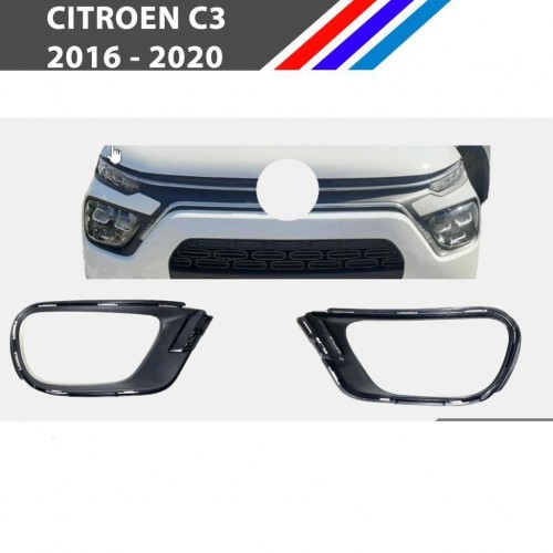 Citroen C3 B618 Sis Far Çerçevesi Sağ Sol Takım 2016 - 2020 16737349XT