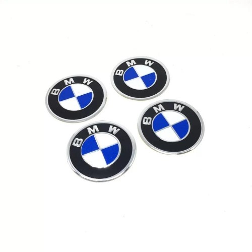 Bmw Jant Göbeği Etiket Yapıştırma Dörtlü Takım 58 MM