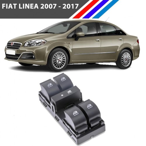 Fiat Linea Cam Açma Kumanda Düğmesi Sol Taraf Dörtlü 8 Pin