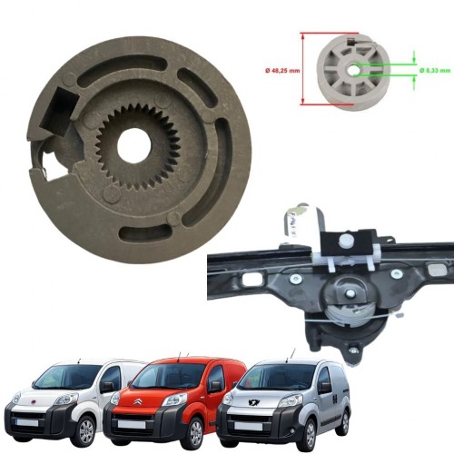 Fiat Fiorino , Grande Punto,citroen Nemo Için Cam Kriko Makarası Sağ Taraf