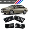 Fiat Linea Havalandırma Izgarası 4 Adetli Set Krom Düğmeli