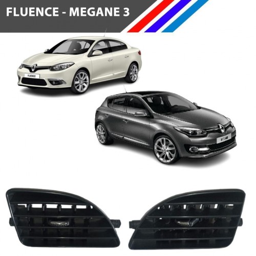 Fluence - Megane 3 Havalandırma Izgarası Köşe Yan Krom Uçlu Sol Sağ Takım 687616094R