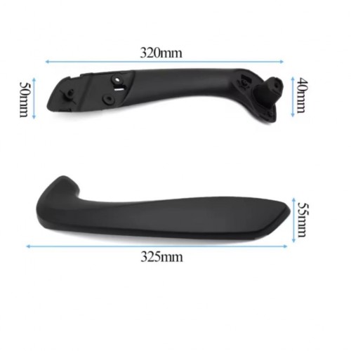 Renault Fluence Megane 3 Kapı Kapı İç Kol Tutamağı Sağ Siyah Alt Ve Üst Parça Sağ Taraf