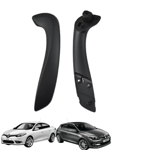 Fluence Megane 3 Kapı Kapı İç Kol Tutamağı Sol Siyah Alt Ve Üst Parça Sol 2009 - 2016