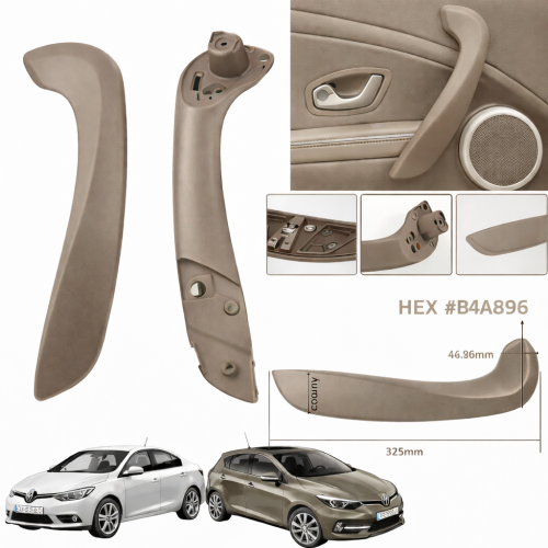 Fluence Megane 3 Kapı Kol Tutamağı Kolçak Bej Sol Sürücü Taraf 809600015R