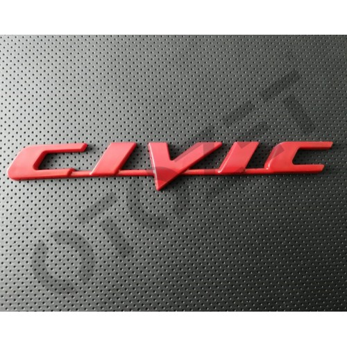 Honda Civic Arka Bagaj Yazısı Kırmızı Çift Taraflı Bantlı 07 -12