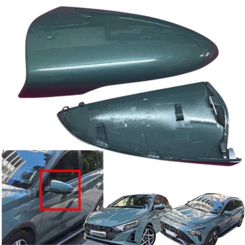 Hyundai İ20 Ayna Kapağı Sol Sürücü Tarafı Yeşil Renkli 2020+
