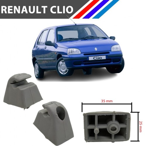 Renault Clio Güneşlik Ayağı Gri Renk 2 Adetli Set 1998 - 2008 OTOZET-1797-007