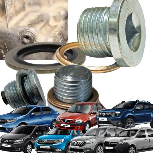 Logan 1-2 Sandero 1-2 Duster Dokker Lodgy Karter Tapası Tapa Pulu Ve Bakır Conta Seti