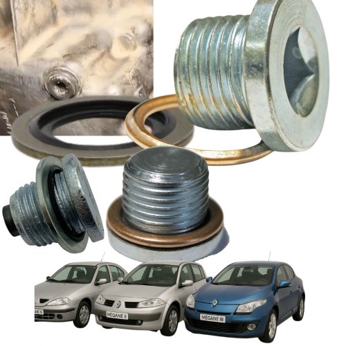 Megane 1 Megane 2 Megane 3 Karter Tapası Tapa Pulu Ve Bakır Conta Seti