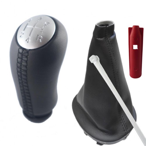 OTOZET Dacia Duster Deri Vites Topuzu Parlak Kapak ve Körüğü Takım