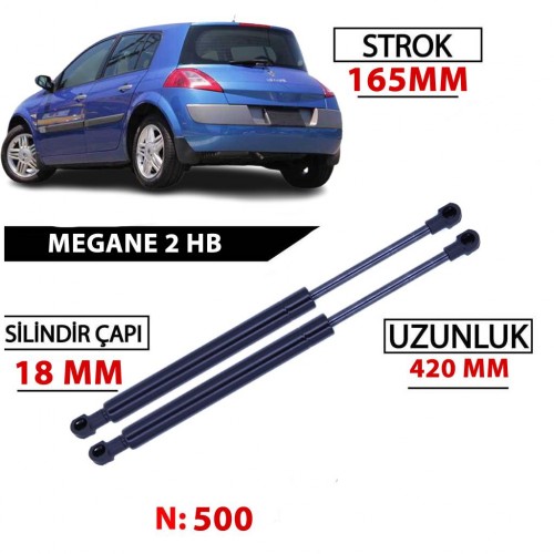 Megane 2 Hatchback Bagaj Amortisörü Sağ Sol Takım 8200051750