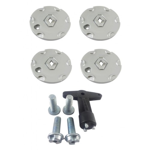 Megane 2 Jant Göbek Takımı ve Anahtar Seti 4 Adetli Set 15 Jant