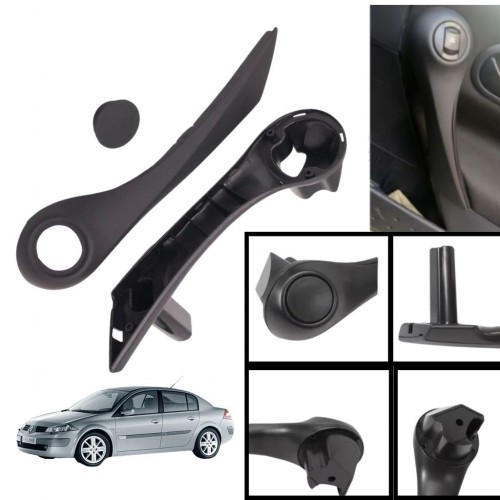 Renault Megane 2 Kapı İç Çekme Kolçak Sağ Taraf Siyah 7701475315