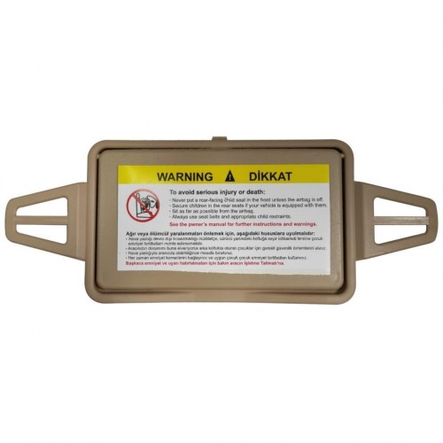 Mercedes W210 W211 Güneşlik Kapağı Bej Renk 1 Adet 2108102510