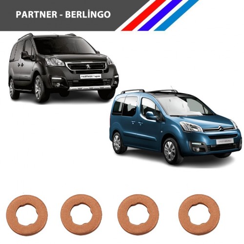 Partner-Berlingo Diesel 4 Tırnak Enjektör Pulu 4 Adetli Set