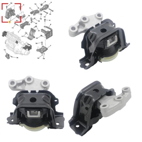 Motor Takozu Sağ Üst 207 1007 208 2008 ELYSEE 301 C3 PİCASSO C4 DV6DTED 1807GW