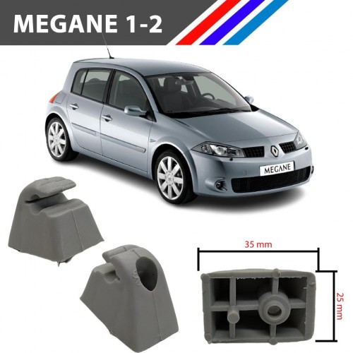 Megane 1-2 Güneşlik Ayağı Gri Renk 2 Adetli Set 1997 - 2008