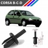 OTOZET Opel Corsa B-C-D Davlumbaz Klipsi 50 Adetli Paket