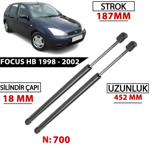 OTOZET Focus Hatchback Bagaj Amortisörü Sağ Sol Takım 1998 - 2002