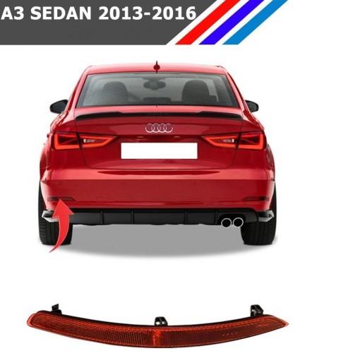 OTOZET Audi A3 Sedan Arka Tampon Reflektörü Sol Taraf 2013 - 2016