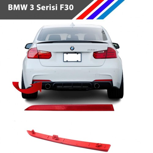 Otozet - Bmw 3 Serisi F30 M Sport Arka Tampon Reflektörü Sol Taraf 63147847165