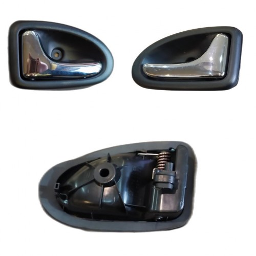 OTOZET Clio 2 Sedan Kasa İç Açma Kolu 2 Adetli Sağ Ve Sol Takım Parlak Krom Detaylı