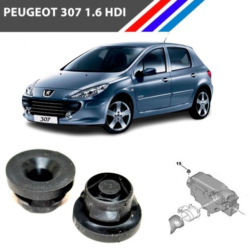 Otozet Peugeot 307 1.6 HDI Hava Filtre Kutu Lastiği 2 Adetli Takım 1422A3