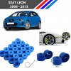 Otozet - Seat Leon Bijon Civata Kapağı Mavi Renk 20 Adetli Set 17mm 1K06011739B9