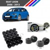 Otozet - Seat Leon Bijon Civata Kapağı Siyah Renk 20 Adetli Set 17mm 1K06011739B9