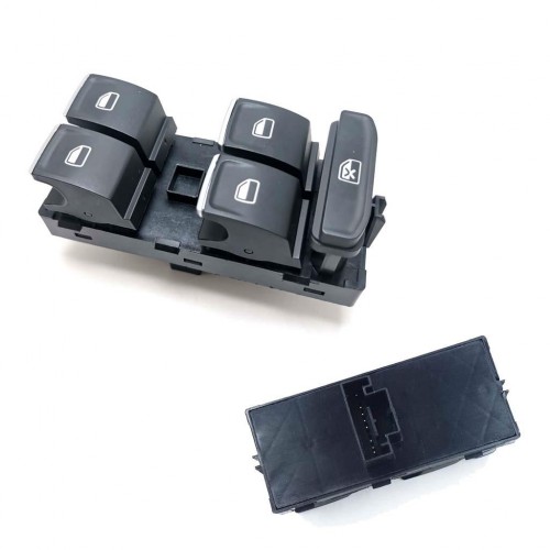 Otozet - Skoda Fabia Cam Açma Düğmesi Ön Sol Dörtlü Krom Detaylı 2015-2022 5E0959857