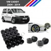 Otozet - VW Caddy Bijon Civata Kapağı Siyah Renk 20 Adetli Set 17mm 1K06011739B9