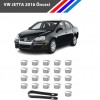 Otozet - VW Jetta Bijon Civata Kapağı Krom Renk 21 Parçalı Set 17mm 2016 Öncesi