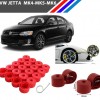 Otozet - VW Jetta Bijon Civata Kapağı Kırmızı Renk 20 Adetli Set 17mm 1K06011739B9